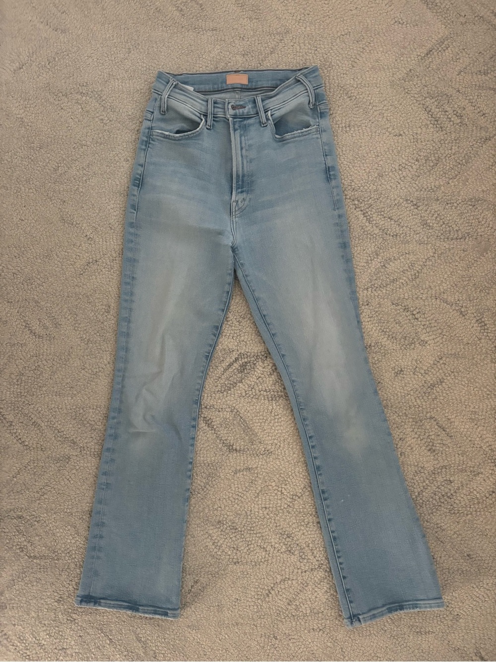 MOTHER The Hustler Ankle Jeans - Light Blue Denim 26